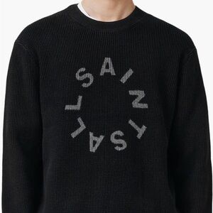 AIlSaints Petra Reversible Print Logo Sweater